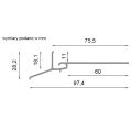 Profil okapowy K102 - do posadzek z płytek ceramicznych (system optimal), 5 image