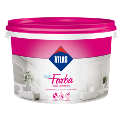 ATLAS OPTIFARBA - biała, lateksowa farba wewnętrzna - 10 litr