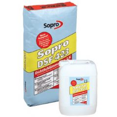 SOPRO zaprawa uszczelniająca elastyczna, dwuskładnikowa DSF 423, 24kg+8kg