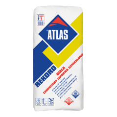 ATLAS REKORD 25 kg -  biała, cementowa zaprawa szpachlowa