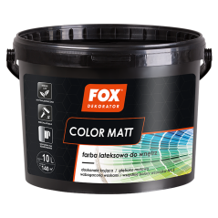 FOX COLOR MATT 5l baza farby lateksowej, biała