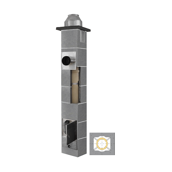 System Kominowy Ceramiczny  JAWAR K Ø  80mm