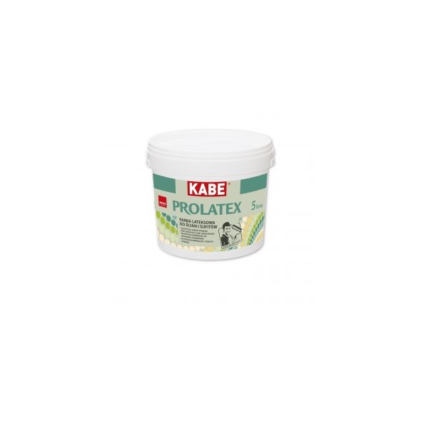 KABE PROLATEX farba lateksowa do ścian i sufitów, matowa, 10 litrów